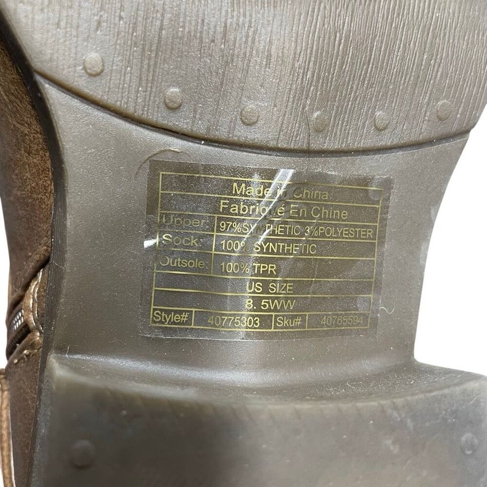 Torrid Tan Low Heel Ankle Strap Booties - Wide - Picture 6 of 6